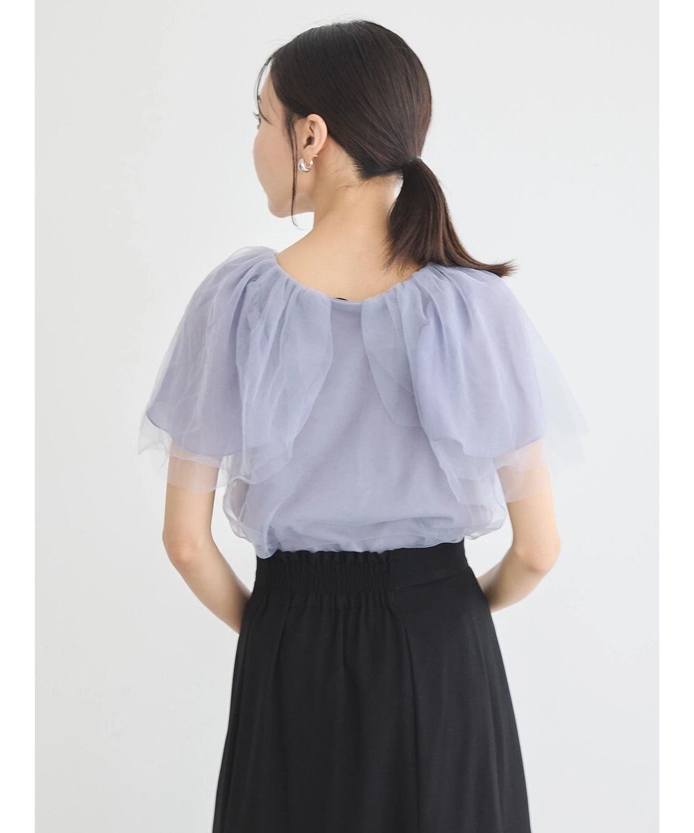 earth music&ecology チュールレイヤードプルオーバー 