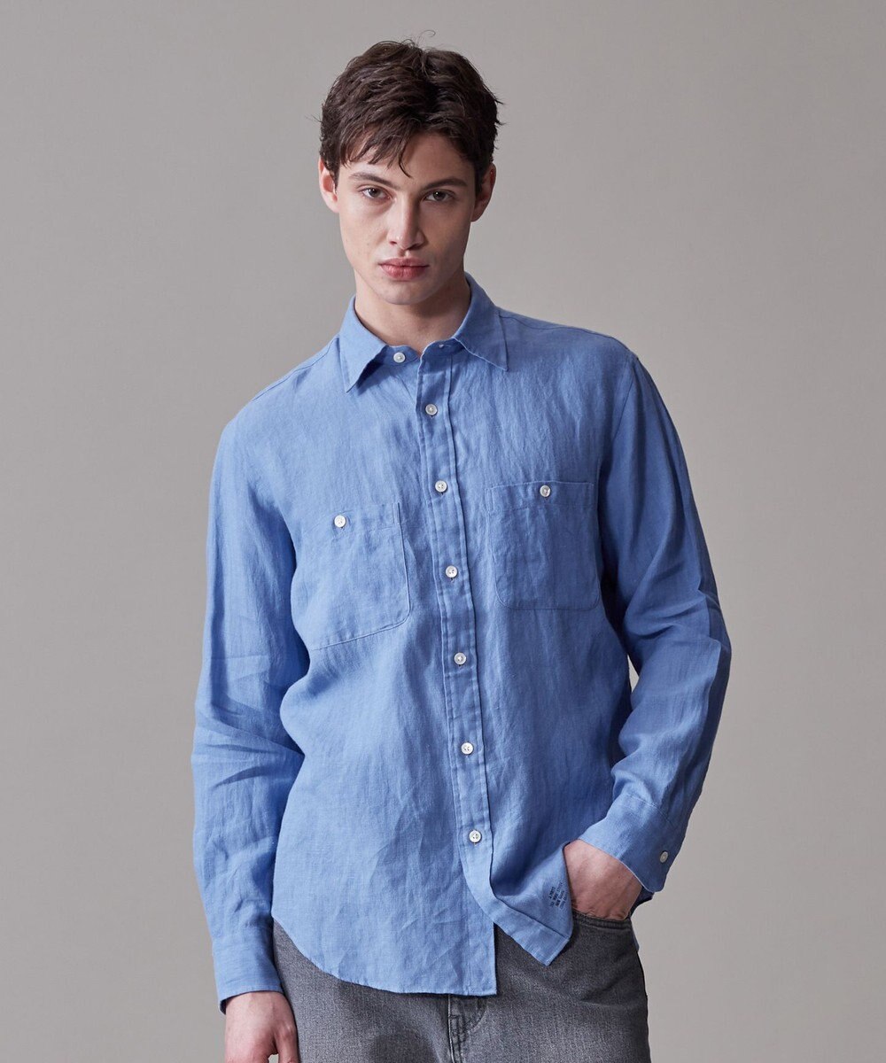 J.PRESS MEN 【洗える】リネントロピカル シャツ / レギュラー 