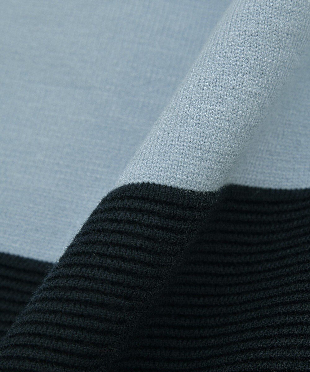 YECCA VECCA 釦デザイン配色ニット 