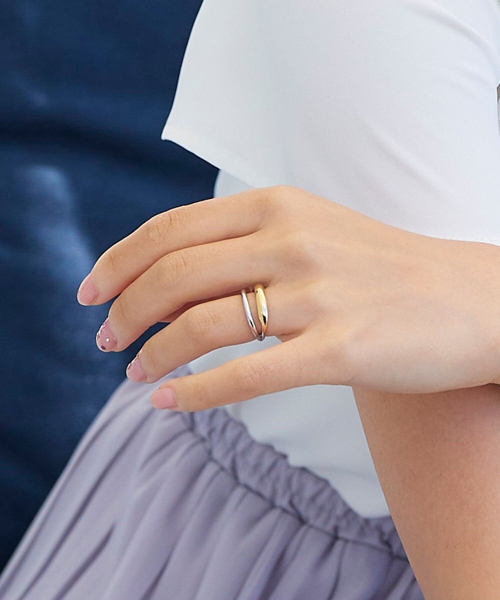 Tiaclasse ゴールド×シルバーリング 