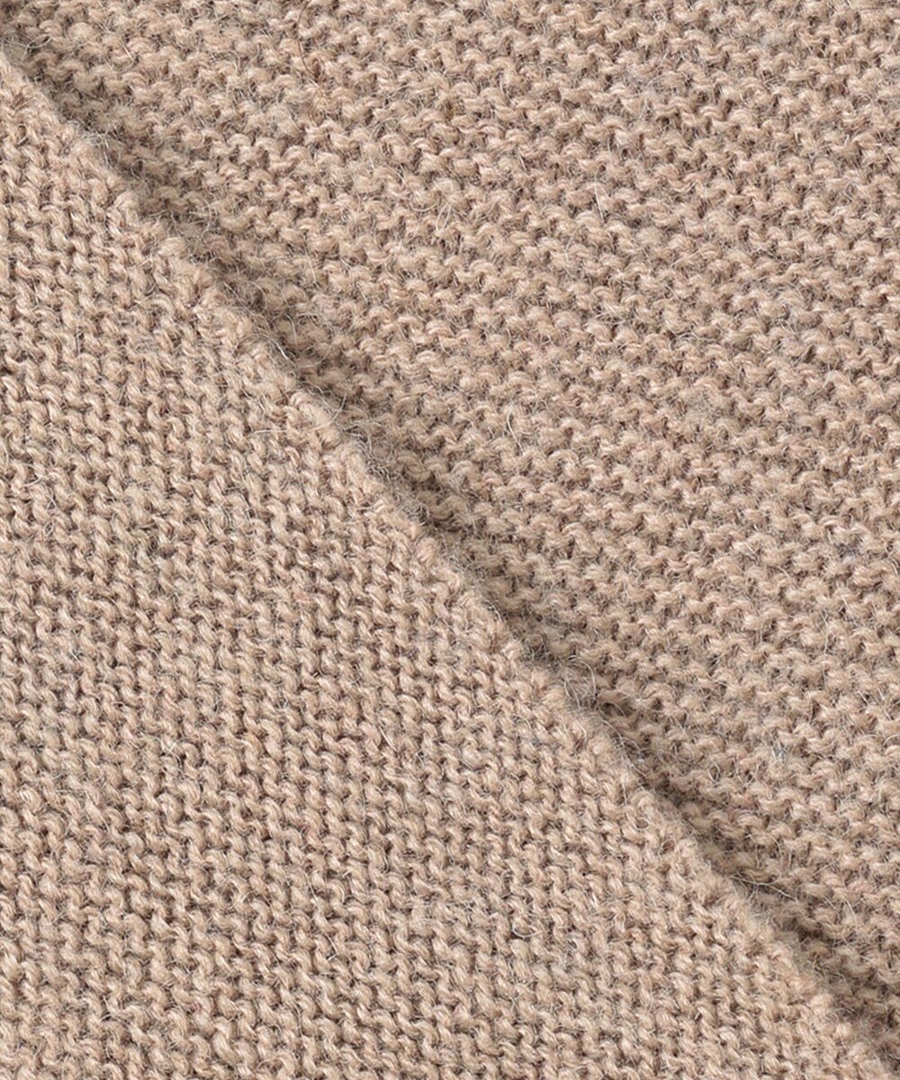 ANY 【洗える】カシミヤブレンドガーターニット 