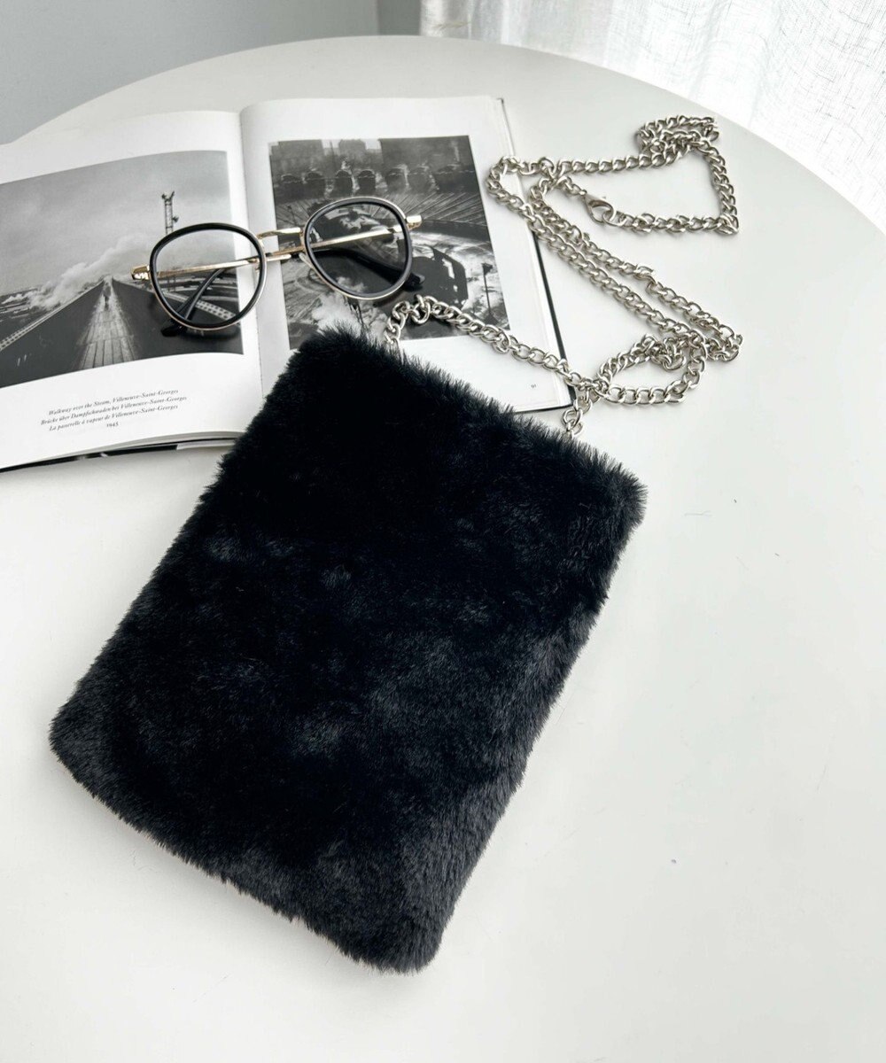 WEGO ファーチェーンミニショルダー 