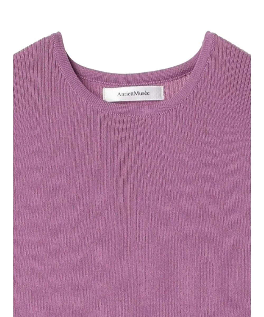 Green Parks ランタン型ニットドッキングタフタワンピース 