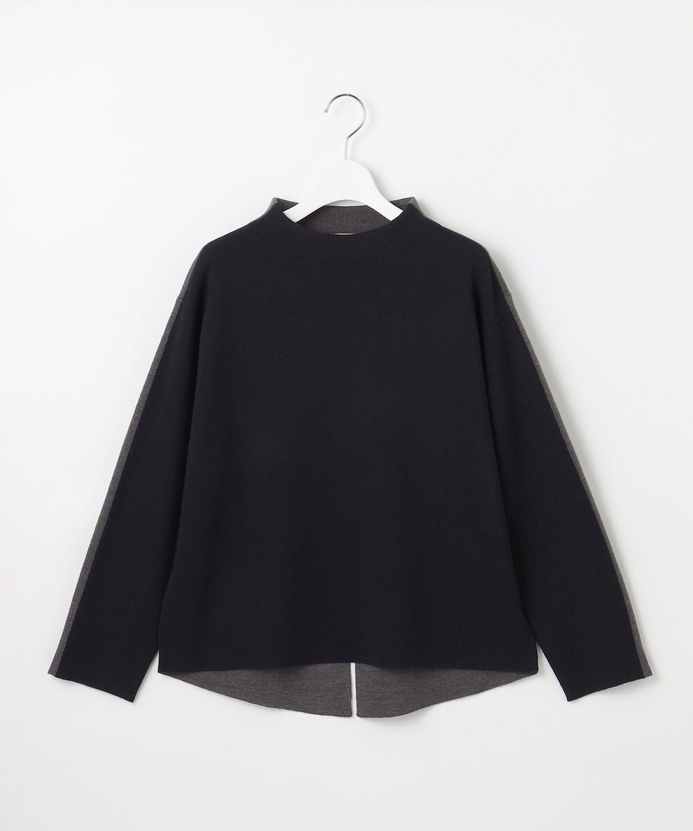 自由区 【セットアップ対応】ウールミラノボトルネック ニット 