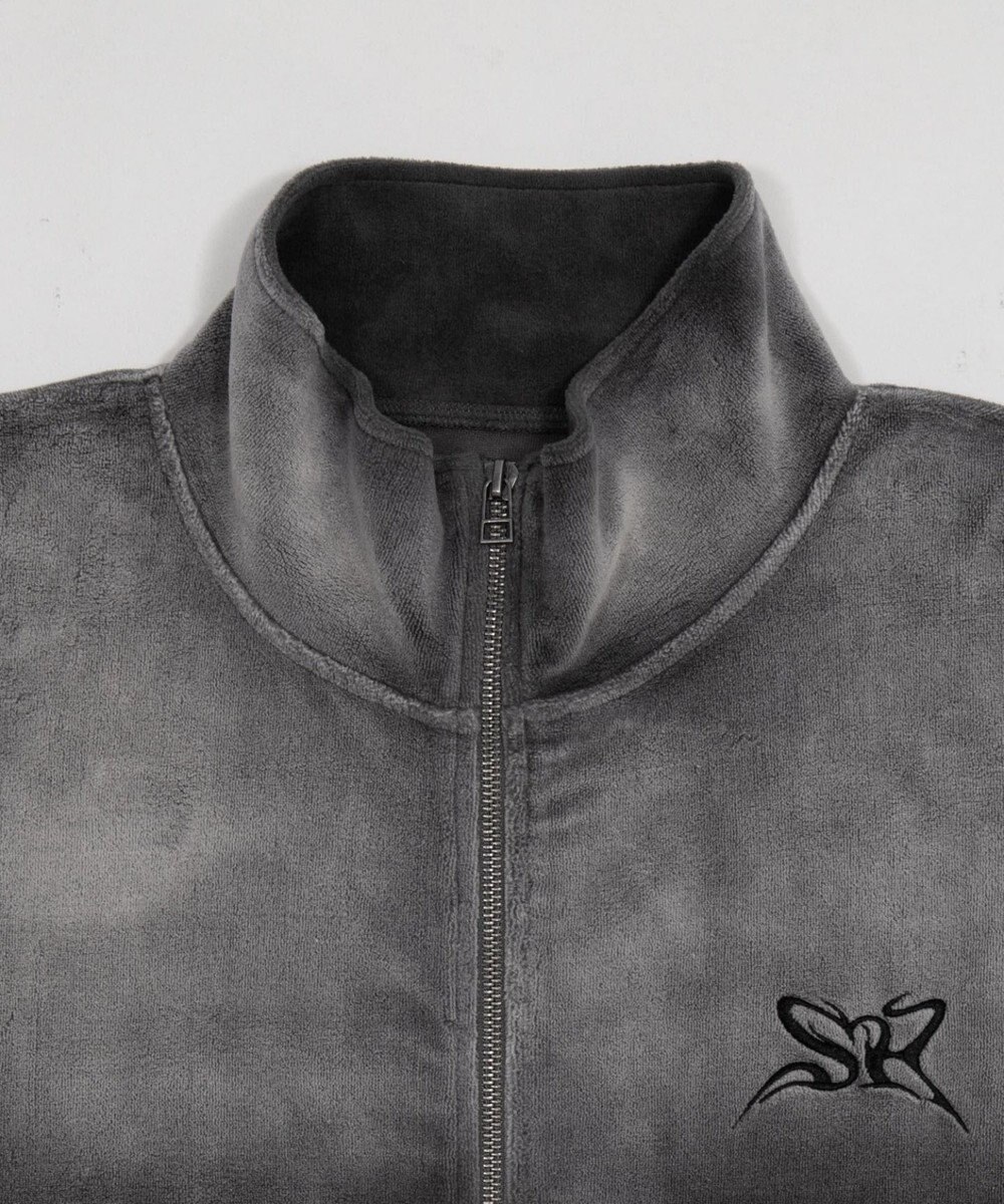 WEGO 【ユニセックス着用ITEM】ブリーチロゴベロアトラックジャケット 