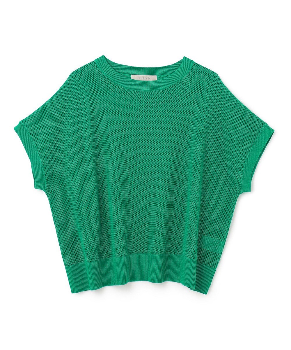 UNFILO L メッシュ ハーフスリーブ プルオーバー 