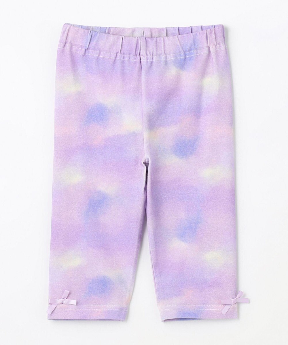 ANY KIDS 裾リボン 5分丈 レギンス 