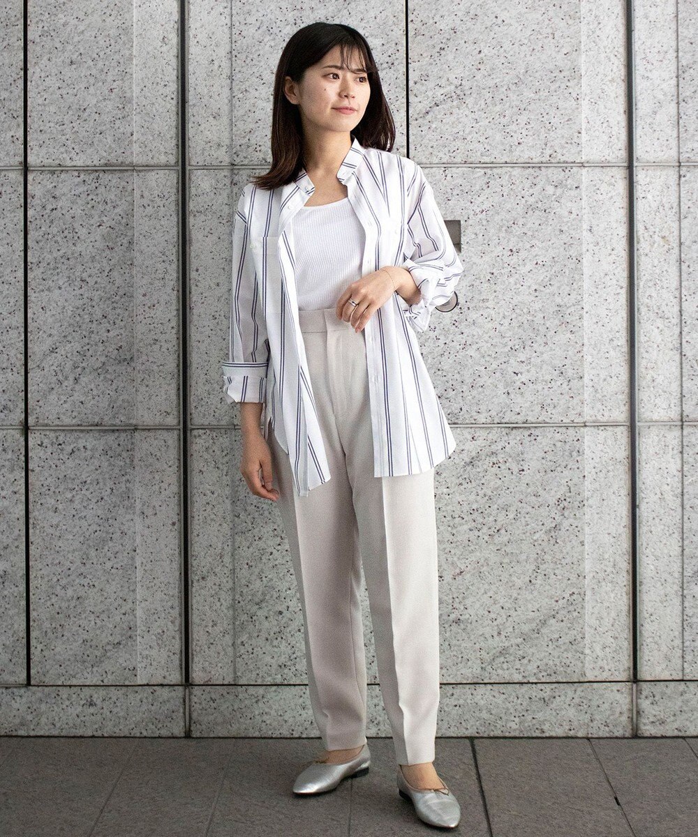 KASHIYAMA GIZA 100/2 バンドカラーシャツ 