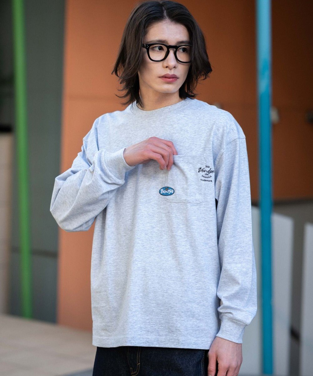 WEGO ポケット刺繍BIG　T（長袖） 