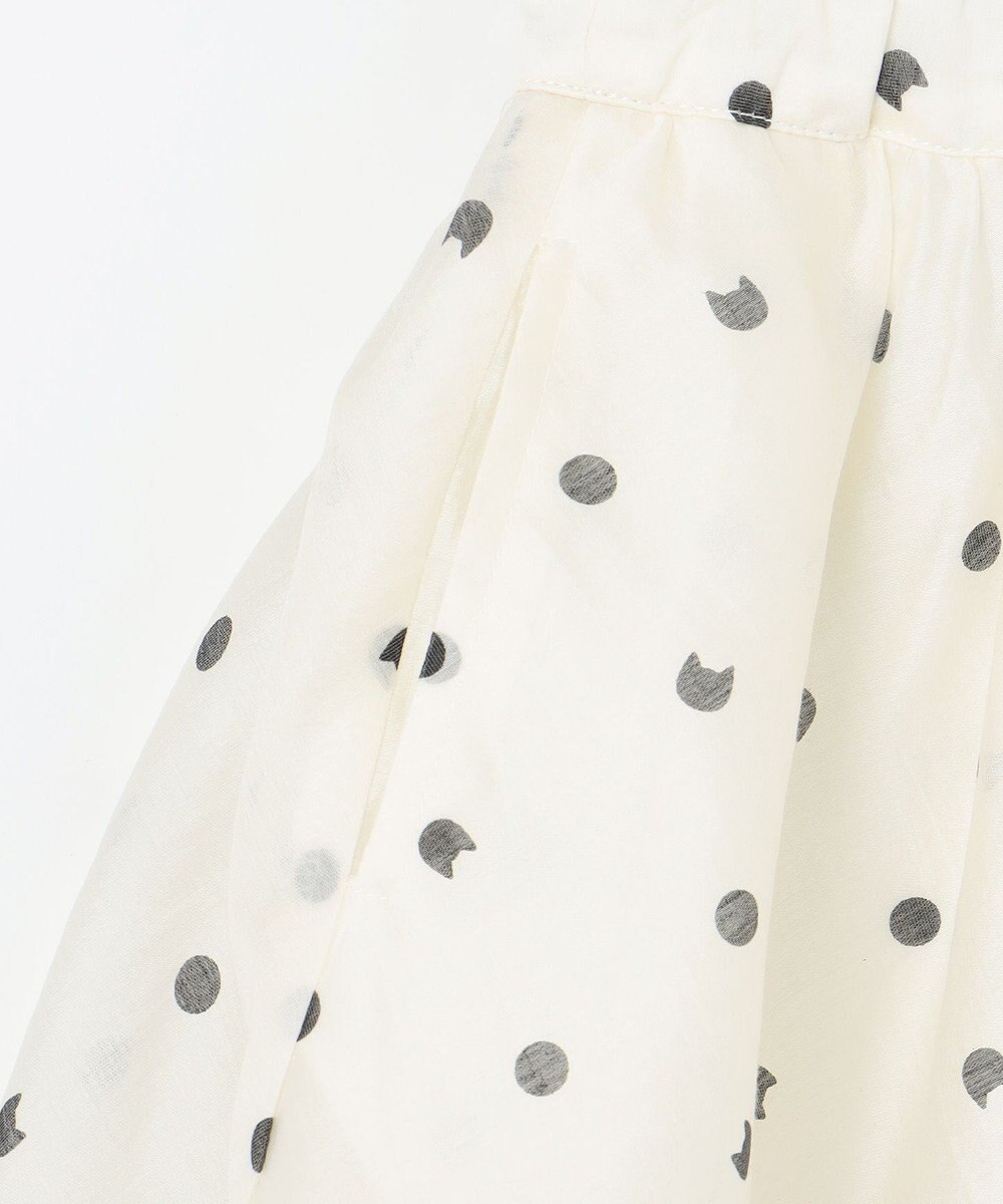 ANY KIDS ネコ×ドット スカート 