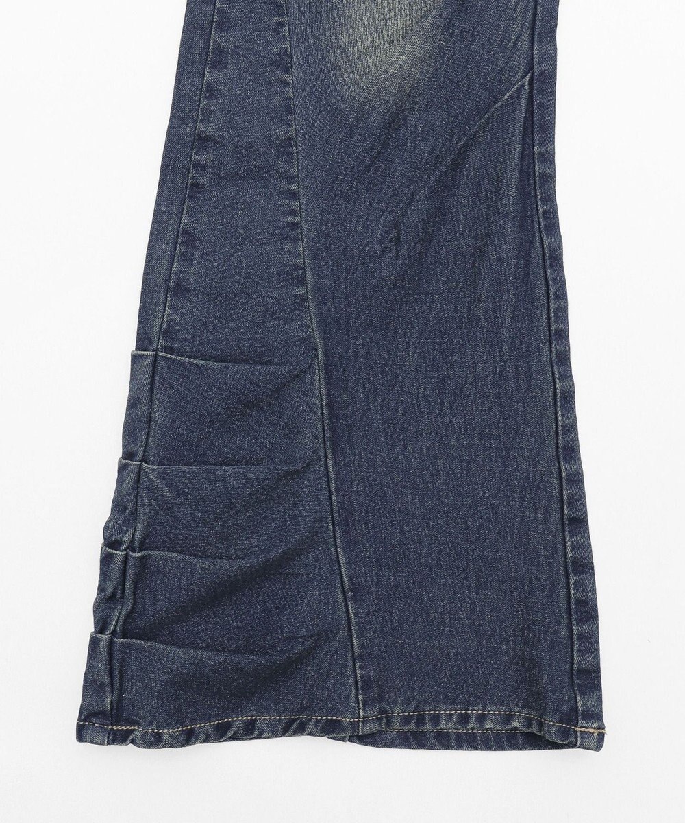 WEGO ギャザーデニムフレアパンツ 