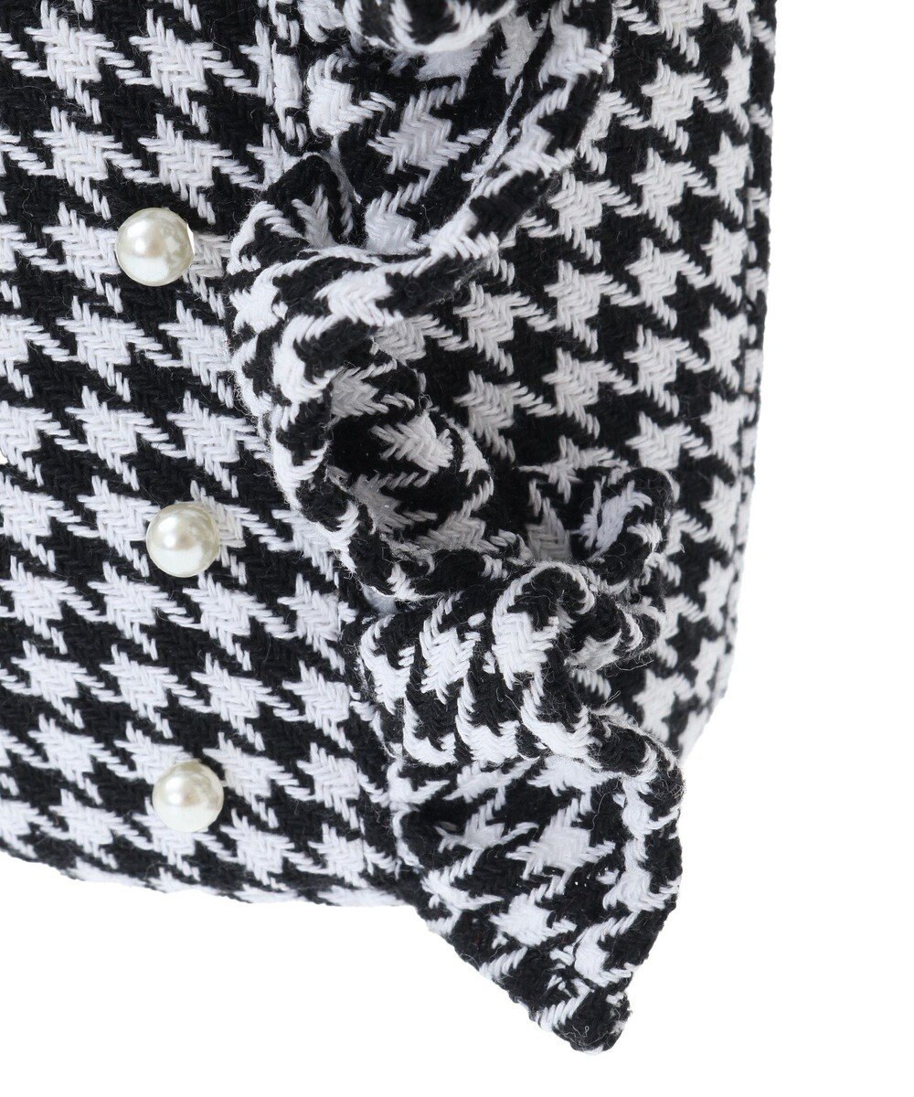 Maison de FLEUR 2Way千鳥柄フリルトートSバッグ 