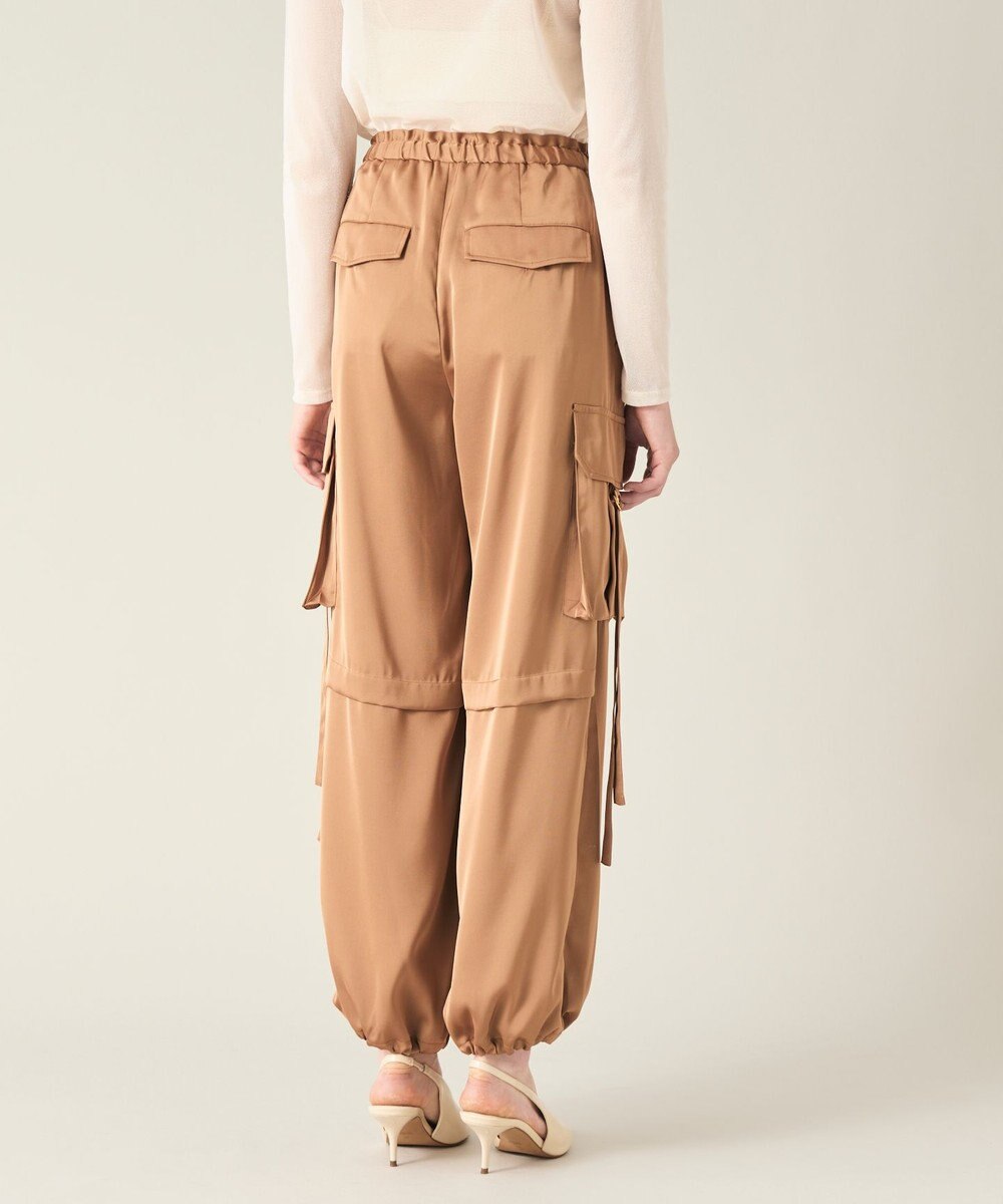 GRACE CONTINENTAL サテンカーゴパンツ 