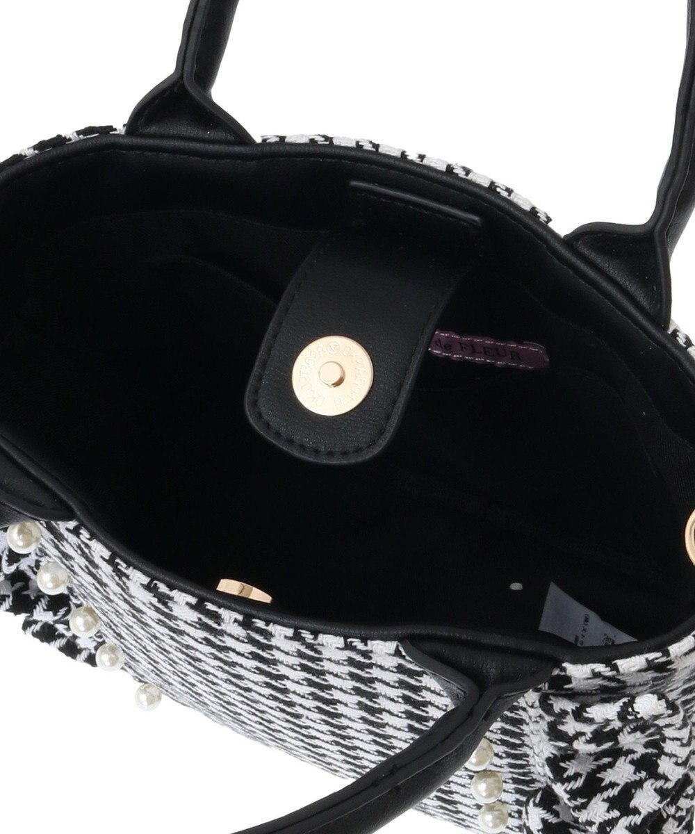 Maison de FLEUR 2Way千鳥柄フリルトートSバッグ 