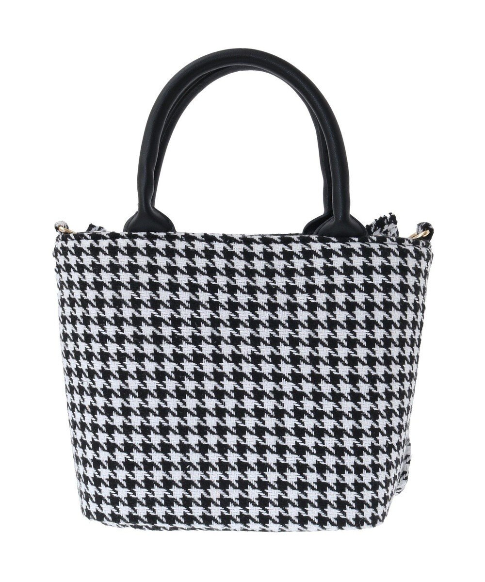 Maison de FLEUR 2Way千鳥柄フリルトートSバッグ 