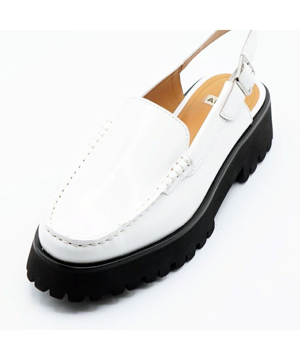 APOM プラットフォームスリングバックモカシン40 