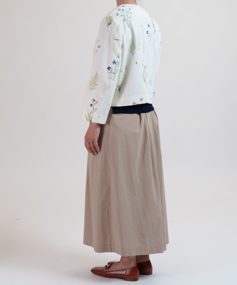 muuc ボタニカル刺繍のジャケット 