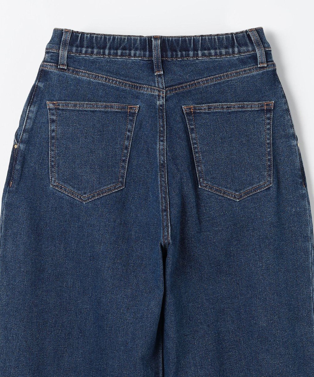 ANY L 【ウエストゴム】タックワイドデニム 