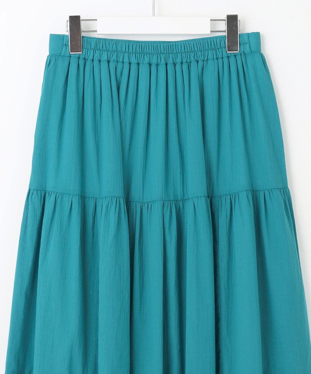 Feroux 【洗える】コットンボイルティアード スカート 