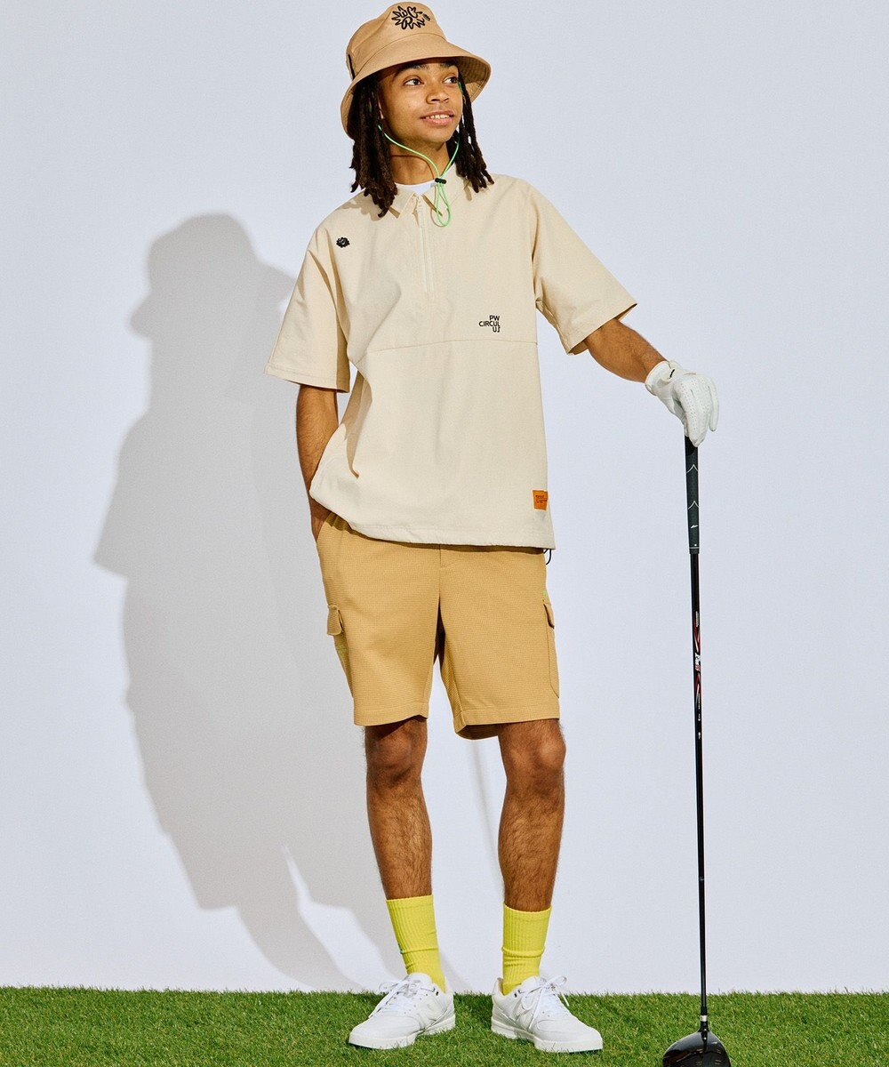 PW CIRCULUS 【GOLF OUT掲載アイテム】【MEN】ワッフルカーゴショーツ ゴルフ 
