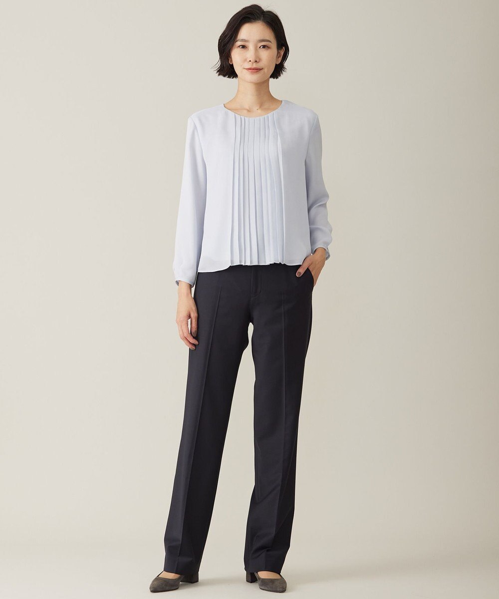 J.PRESS LADIES S プリーツシフォン カットソー 