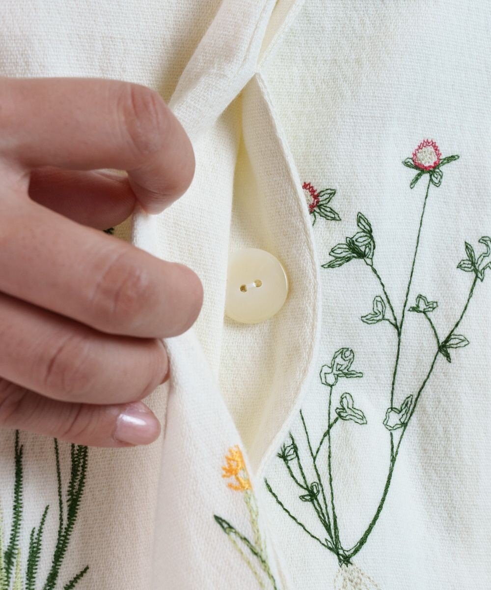 muuc ボタニカル刺繍のジャケット 