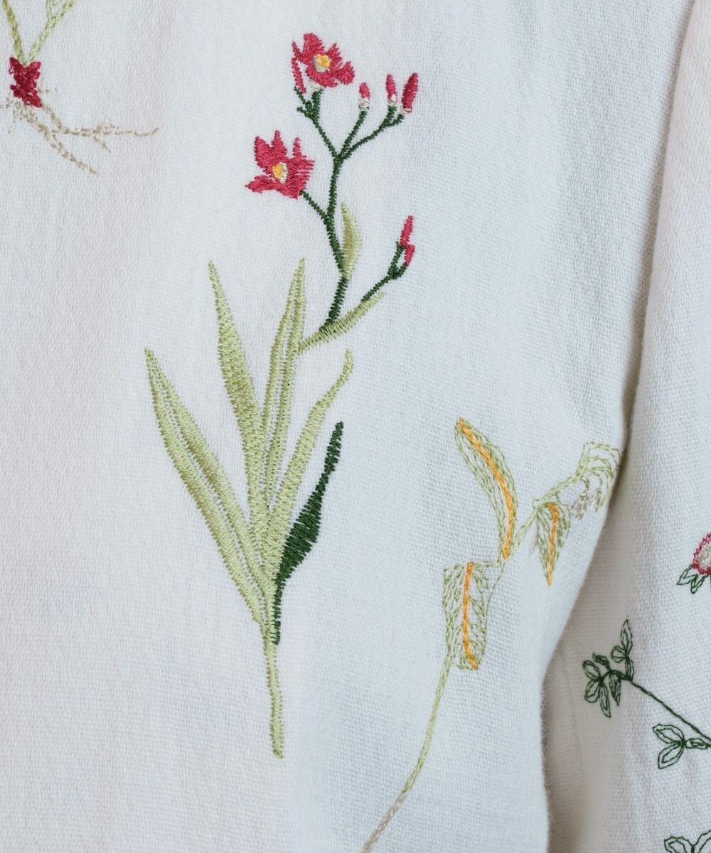 muuc ボタニカル刺繍のジャケット 