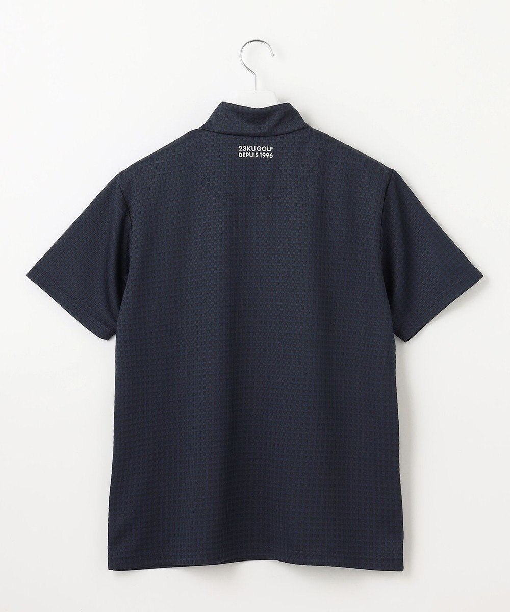 23区GOLF 【MEN】着脱しやすいバンプジャージー　ハーフジップカットソー 