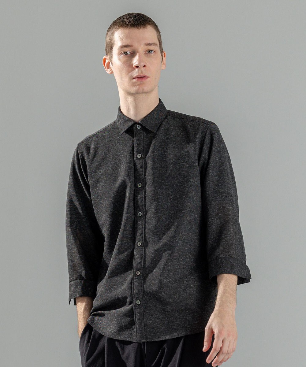 JOSEPH HOMME 新型・新素材【軽量/通気性/清涼感/洗える/ストレッチ】レノクロスストレッチ　7分袖レギュラーカラーシャツ 