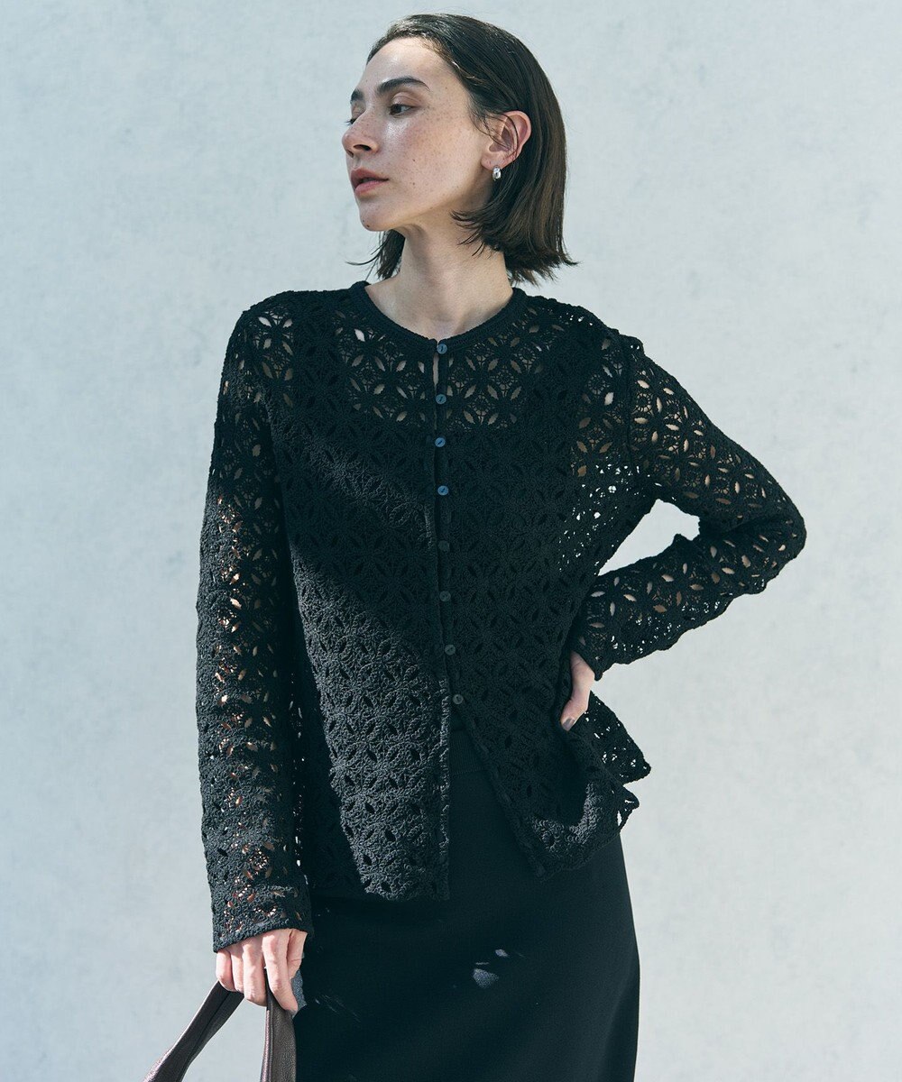 UNFILO 【前後着用可能】ラッセルレース 2WAYプルオーバー 