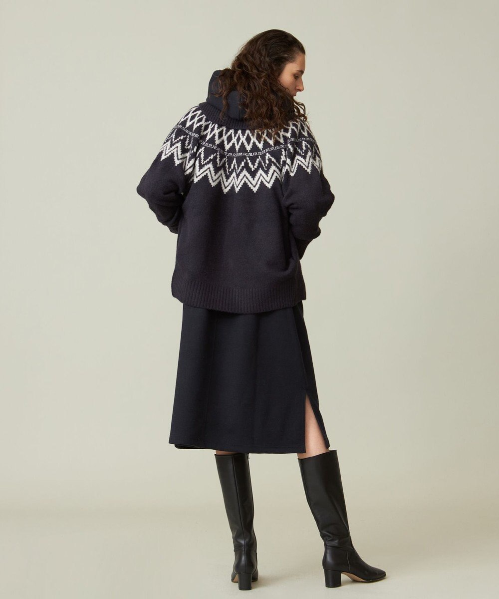 J.PRESS YORK STREET 【UNISEX】FOXMIX ノルディックカウチン ニットカーディガン 