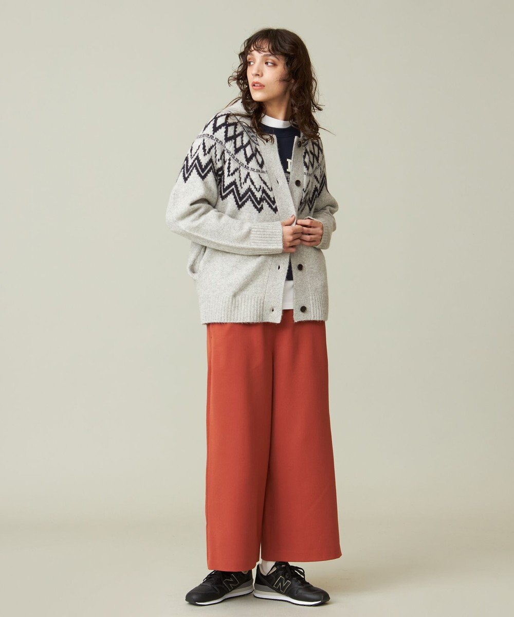 J.PRESS YORK STREET 【UNISEX】FOXMIX ノルディックカウチン ニットカーディガン 