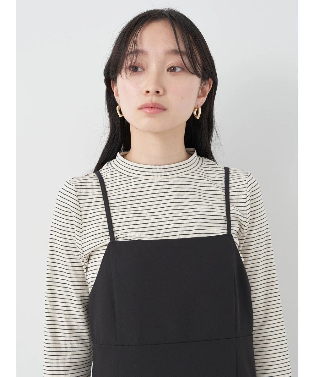 earth music&ecology バックスリットＩラインキャミワンピース 