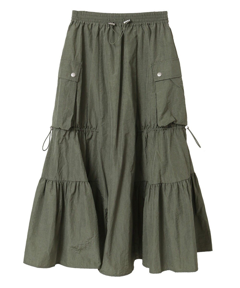 Green Parks ・ＳＵＧＡＲ　ＳＰＯＯＮ　ドロストティアードスカート 