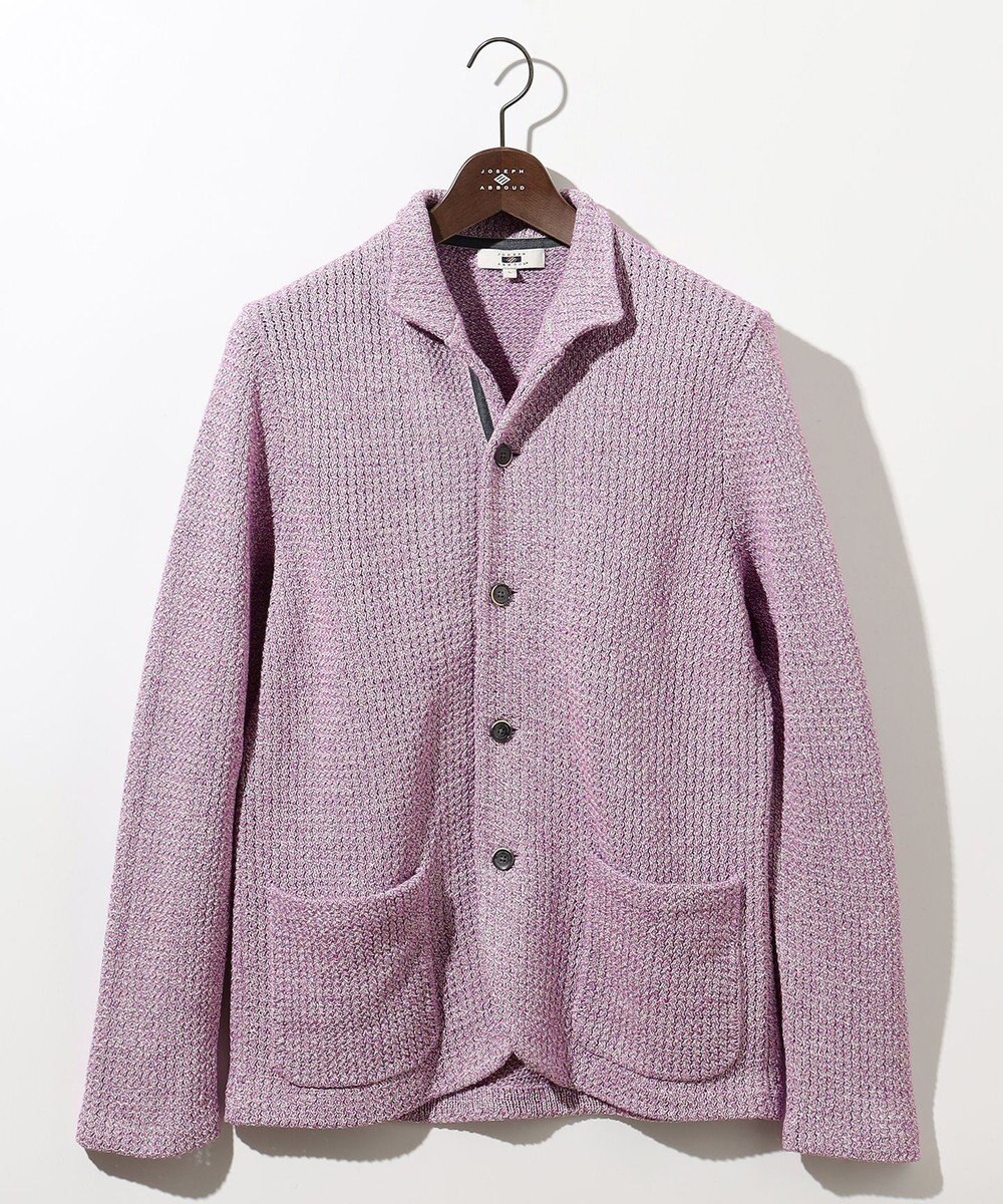 JOSEPH ABBOUD 【和紙使用エコ素材/日本素材/軽量/通気性/速乾性】和紙ムリネ ニット ジャケット 