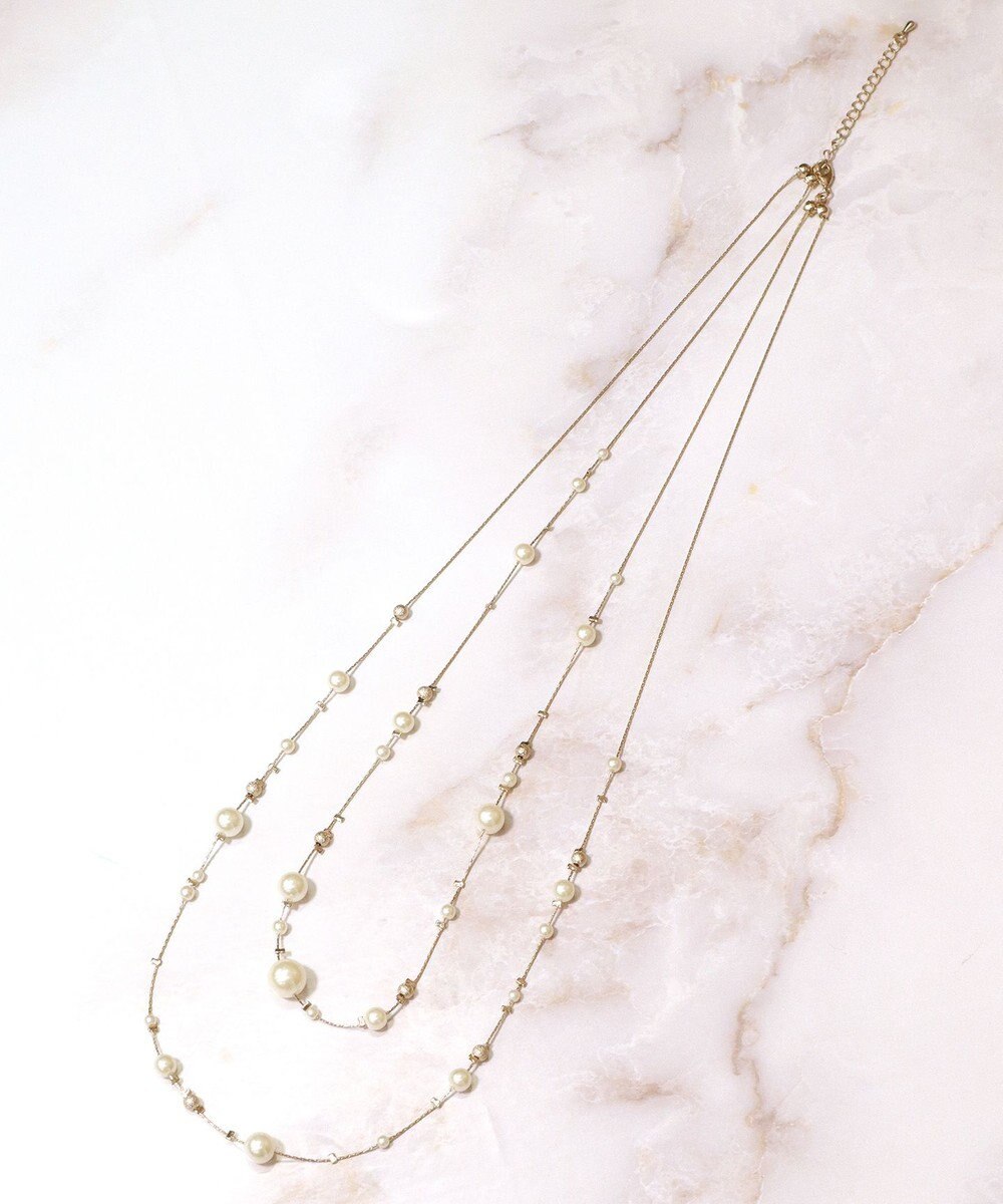 Tiaclasse パール２連ネックレス 