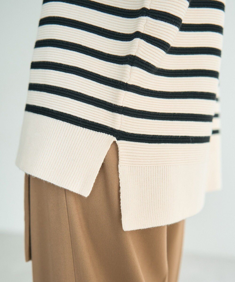 YECCA VECCA 釦デザイン配色ニット 