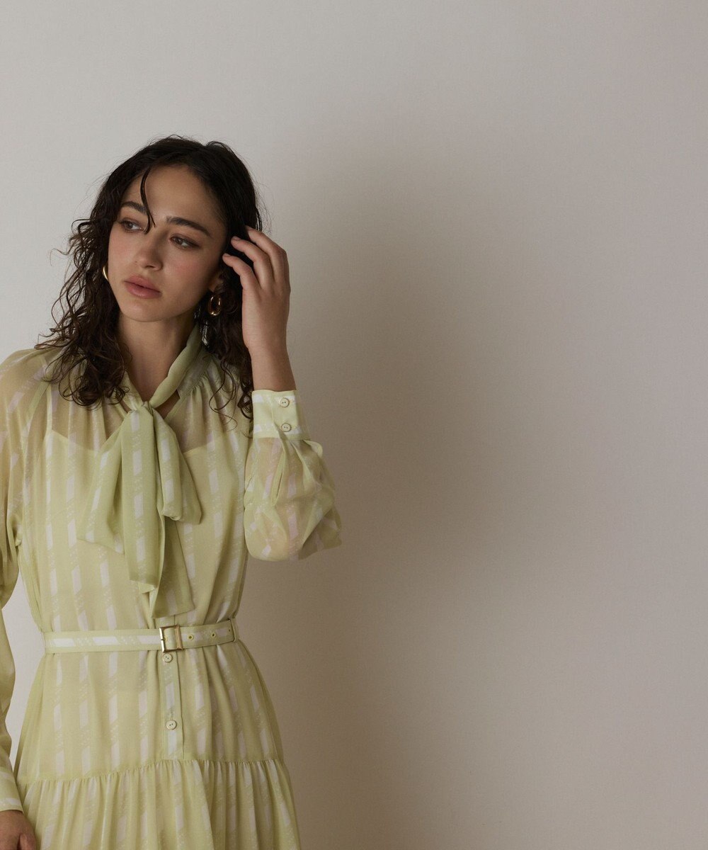 GRACE CONTINENTAL ハートストライプワンピース 