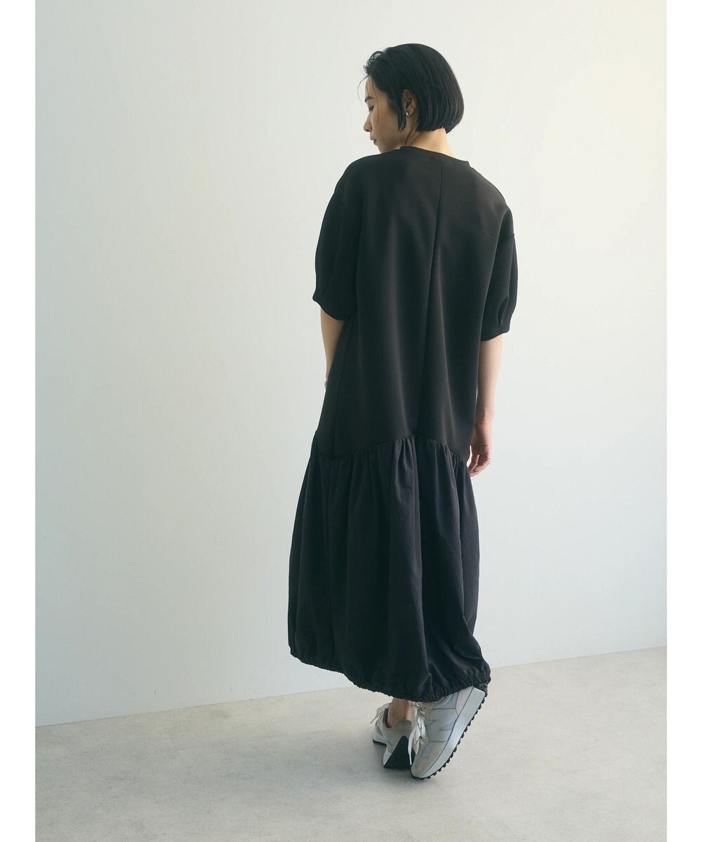 Green Parks ａ．異素材切り替えバルーンワンピース 