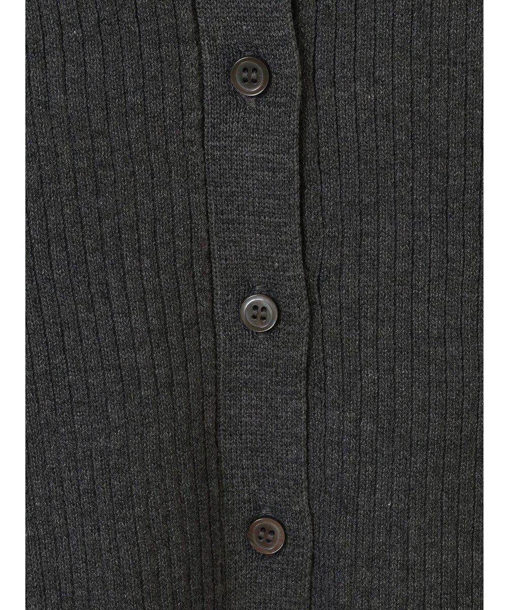 earth music&ecology バイカラートリムニットカーディガン 