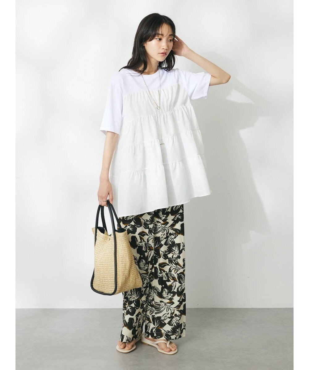 CRAFT STANDARD BOUTIQUE 異素材ティアードカットチュニック 