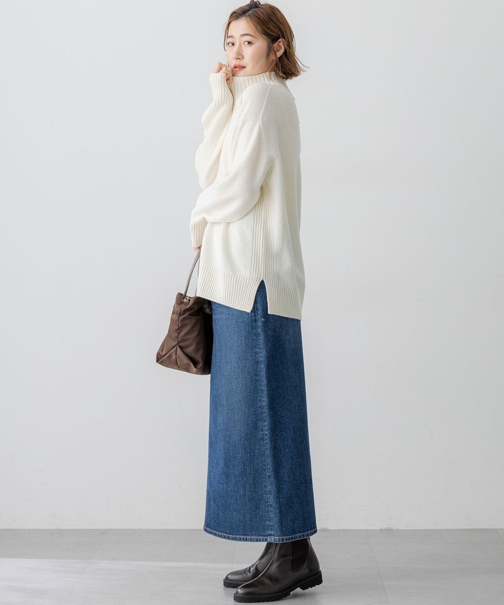 23区 S 【見上愛さんコラボカラー/Oggi掲載】カシミヤブレンド ハイネック ニット 