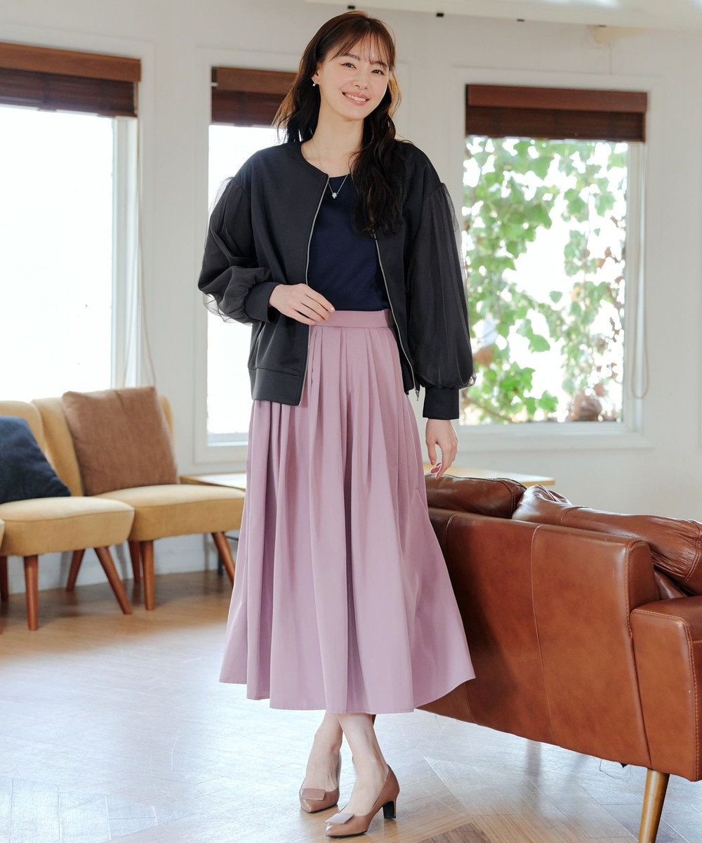 Tiaclasse 【洗える】チュールレースソフトダンボールジャケット 