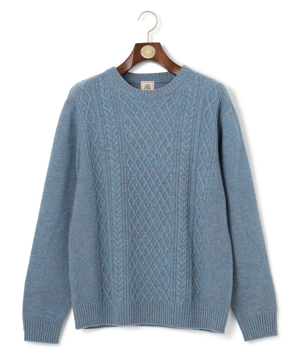 J.PRESS MEN 【KING SIZE】【Cash Lamb’s wool】ケーブルニット / クルー 