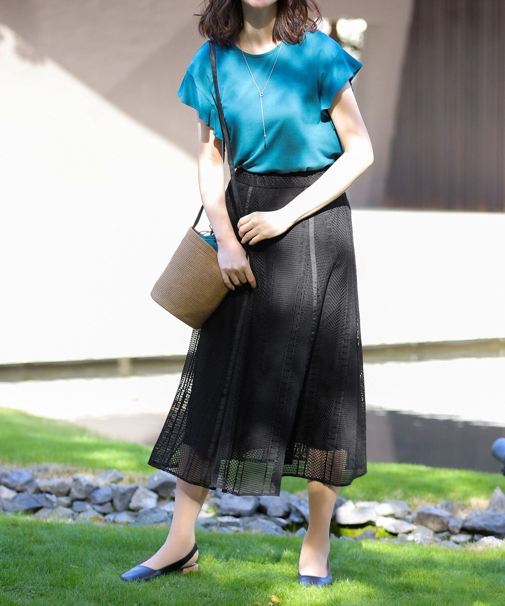 Tiaclasse ラインレーススカート 