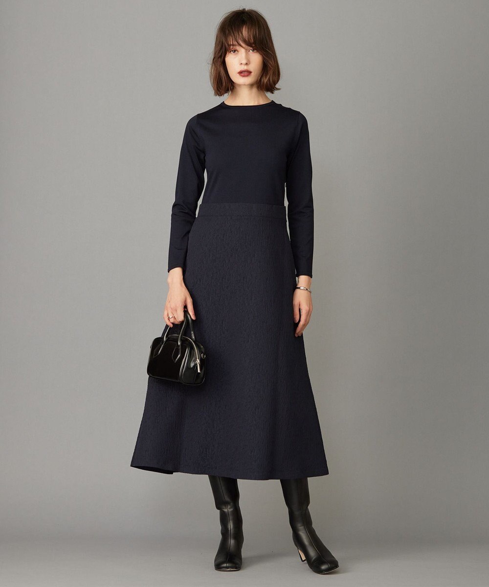 ICB 【洗える】 ニットコンビジャガード ワンピース 