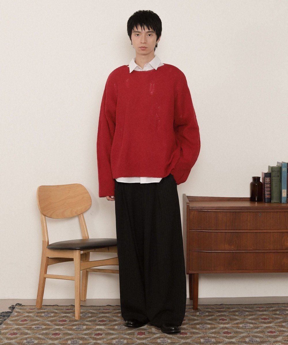 WEGO ダブルガーゼダメージプルオーバー 