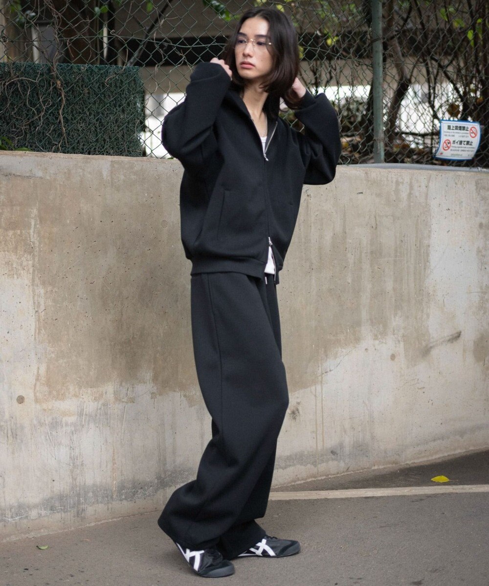 WEGO 【ユニセックス着用ITEM/MLサイズ展開/ウエストゴム】ボンディングスウェットパンツ 