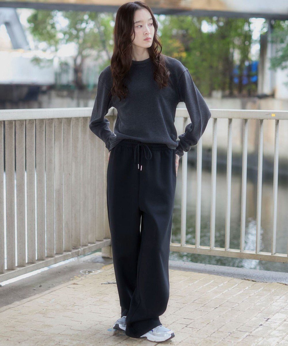 WEGO 【ユニセックス着用ITEM/MLサイズ展開/ウエストゴム】ボンディングスウェットパンツ 