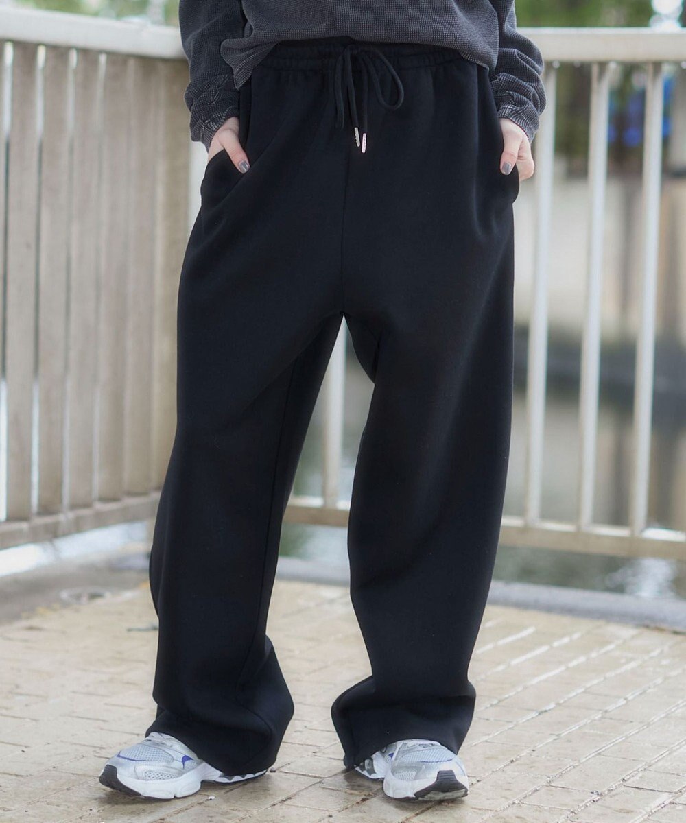 WEGO 【ユニセックス着用ITEM/MLサイズ展開/ウエストゴム】ボンディングスウェットパンツ 